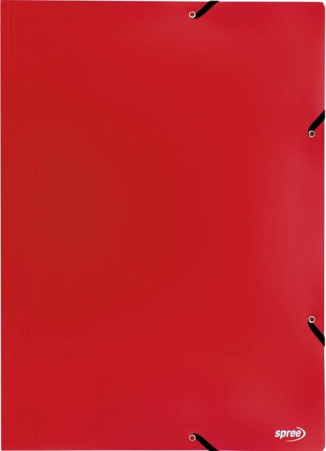 Папка Spree с ластик A4, червена