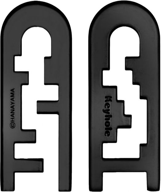 3D пъзел Eureka Hanayama Cast Mini Huzzle Keyhole Black