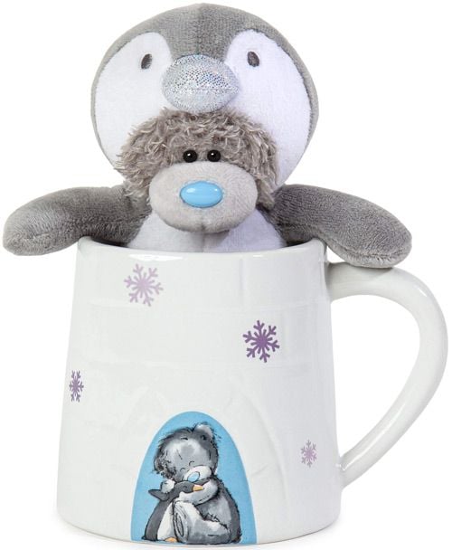 Комплект Me To You - Чаша с плюшено мече пингвинче