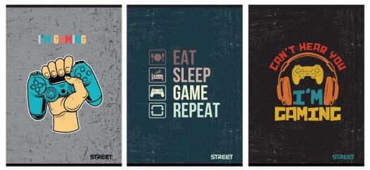 Тетрадка Street Gaming А4, 60 листа с широки редове