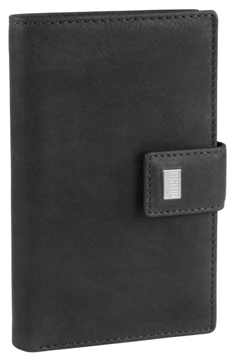 Вертикален дамски портфейл Mano Pecunia, черен