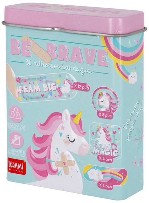 Лепенки за рани Legami - Unicorn, 30 бр.