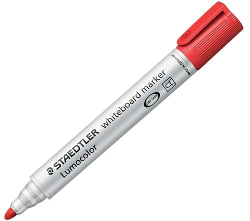 Маркер за бяла дъска Staedtler Lumocolor, червен