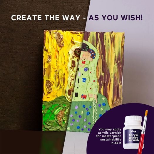 Творчески комплект Okto - Направи 3D картина с лек моделин 