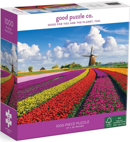 Пъзел Good Puzzle - Цветя в Нидерландия, 1000 части