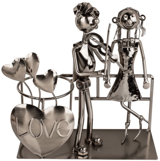 Метална поставка за вино - Lovers VI