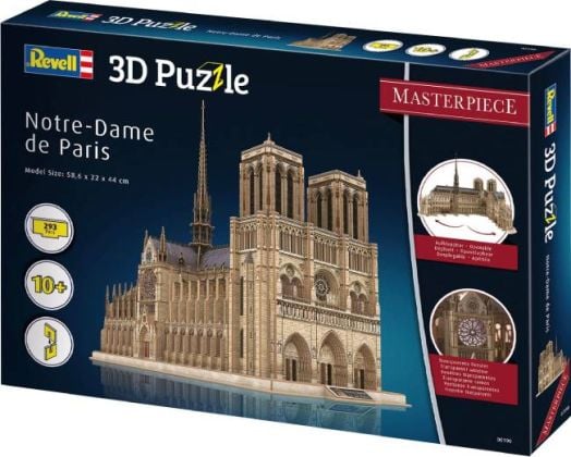 3D пъзел Revell - Катедралата Нотр Дам, 293 части