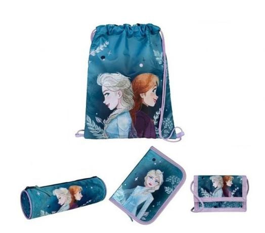 Комплект ученическа раница Scooli Frozen, ергономик