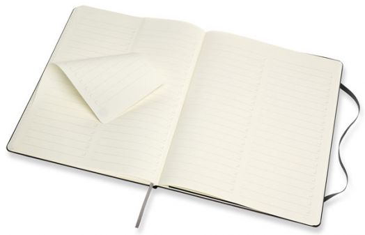 Голям черен тефтер Moleskine Pro Collection XX-Large Black с твърди корици