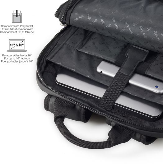 Раница за лаптоп Miquelrius Bag To Work Black, 43 х 32 х 5.5 см.