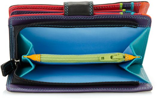 Дамски портфейл Mywalit Medium Snap Wallet Black Pace