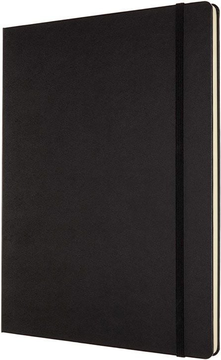 Черен тефтер Moleskine Classic Black A4 с твърди корици и нелинирани листа