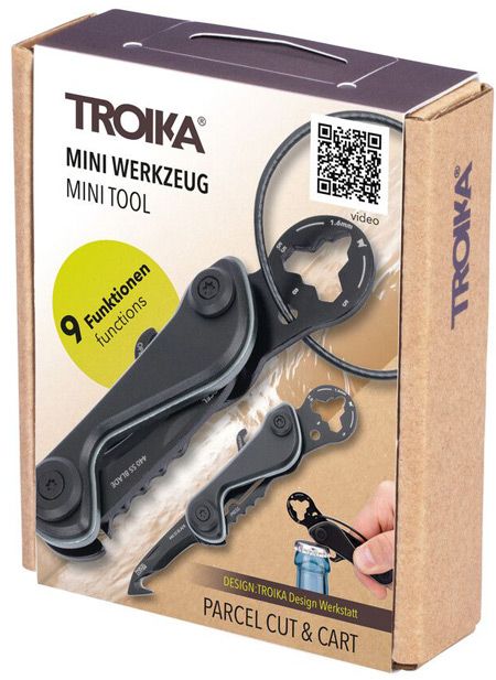 Ключодържател Troika Parcel Cut & Cart, титаний