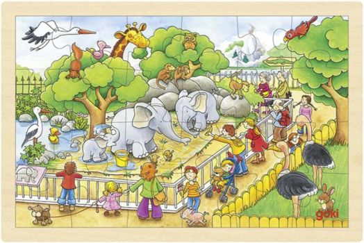 Пъзел Goki, посещение в зоологическата градина