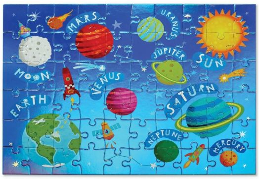 Холограмен пъзел Crocodile Creek: Космическо пространство, 60 части