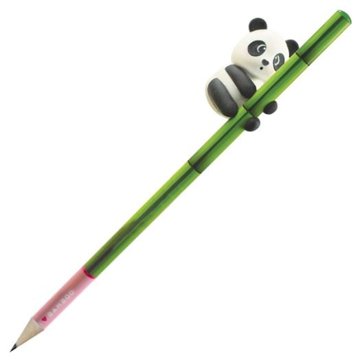 Молив Legami Panda I Love Bamboo с гумичка - 3D фигурка панда