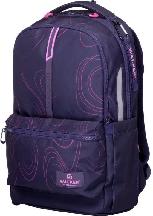 Ученическа раница Schneiders Walker Rey Frequency Purple