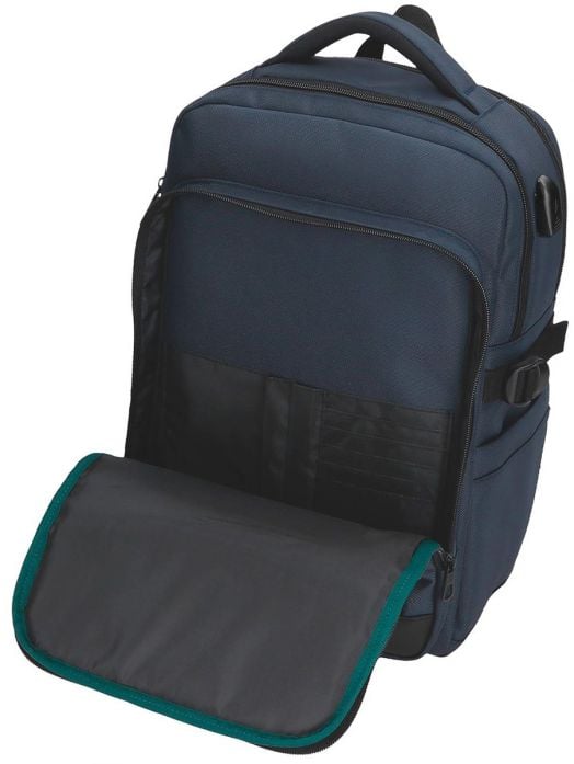 Раница за лаптоп Pepe Jeans Bromley Blue с две отделения