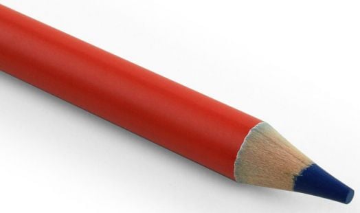 Двустранен молив за звуков модел Legami - Червен и син