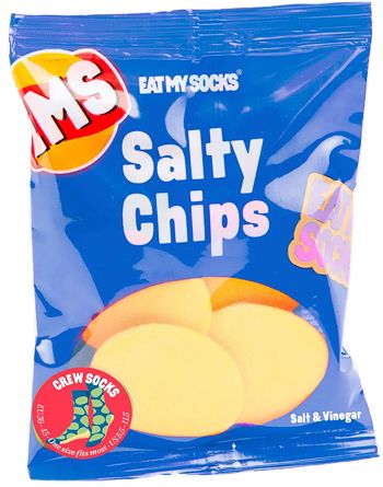 Чорапи Eat My Socks - Salty Chips, синьо и зелено