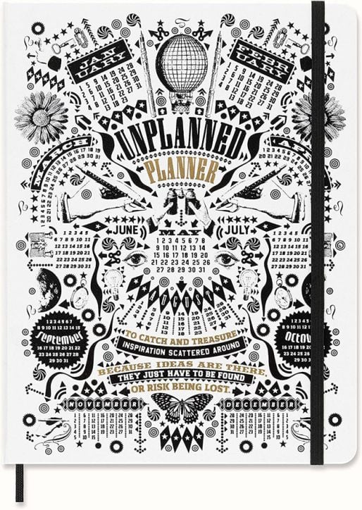 Голям тефтер планер Moleskine Lorenzo Petrantoni, недатиран