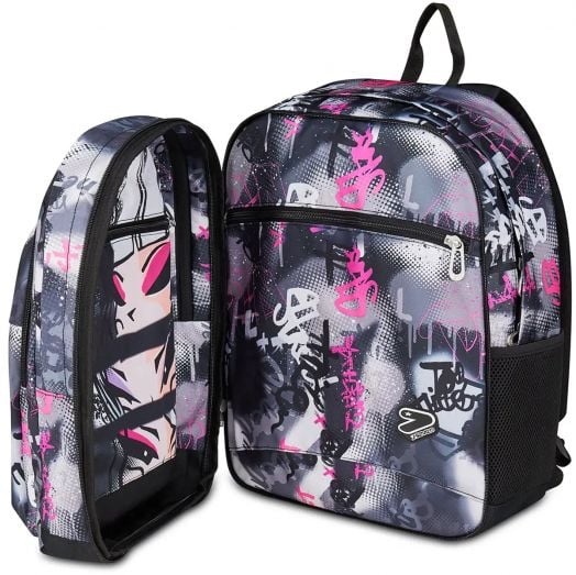 Ученическа раница Seven Pro XXL Reversible Detach Fluo