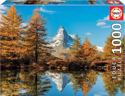 Пъзел Educa: Матерхорн през есента, 1000 части