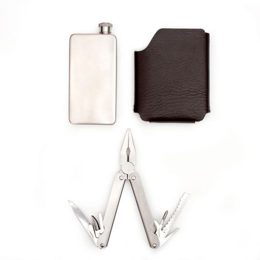 Комплект Kikkerland - бутилка и многофункционален инструмент