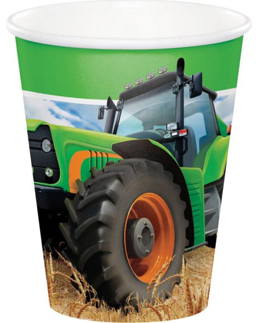 Чашки Creative Party - Трактор, 8 бр.