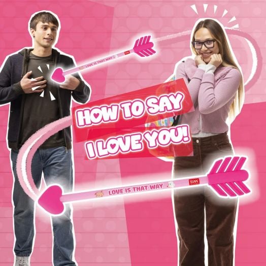 Молив с две ароматизирани гумички Legami - Go Cupid