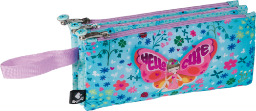 Несесер Busquets Hello Cute 2023 с три отделения, празен