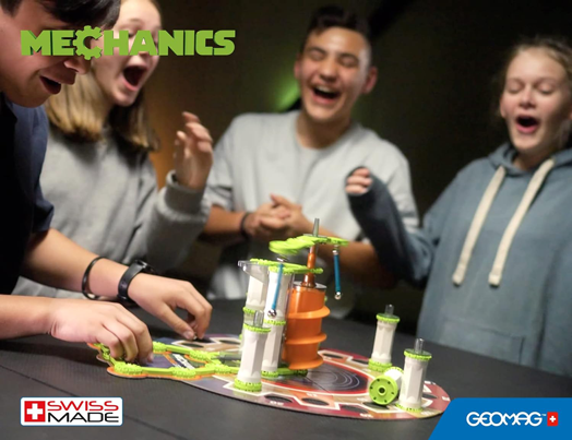 Магнитен конструктор Geomag Mechanics - Предизвикателство, 185 части