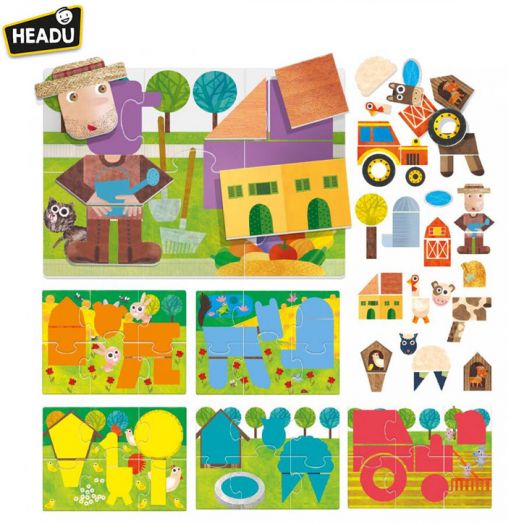 Тактилно лото за деца Headu Montessori