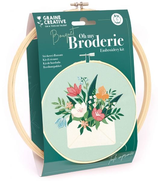 Комплект за бродиране Graine Creative - Букет