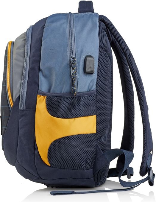 Ергономична раница Miquelrius Rider Black с две отделения и USB порт, 30 л.