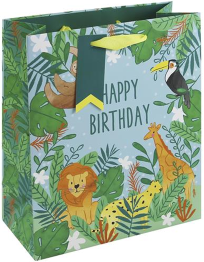 Детска подаръчна торбичка EuroWrap - Джунгла, малка