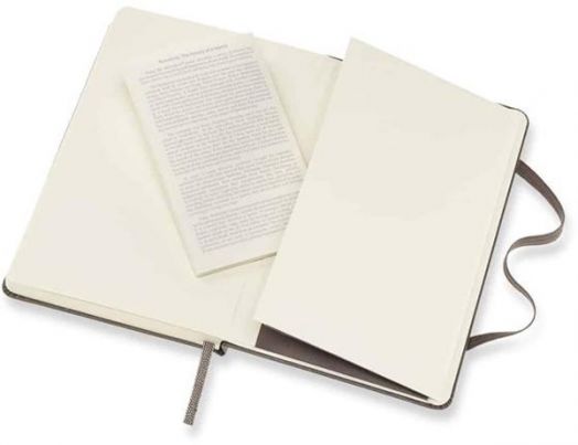 Джобен кафяв тефтер Moleskine Classic Earth Brown с твърди корици и линирани страници