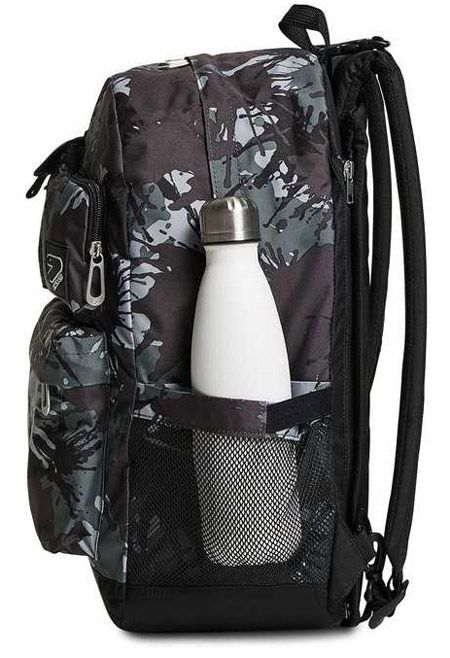 Ученическа раница с две лица Seven Reversible The Double Mimetic Brown