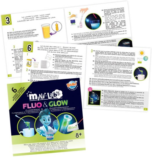 Детски мини лаборатория Buki - Флуоресцентна светлина