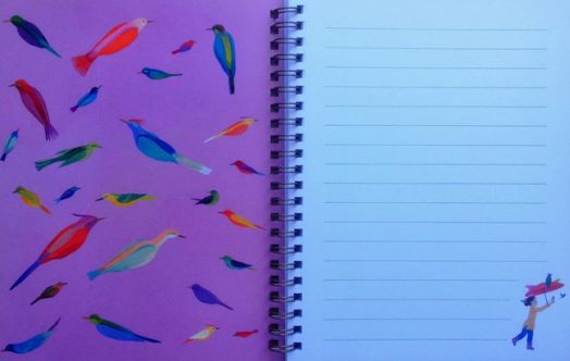 Тетрадка Djeco Judith А5 със спирала, 44 линирани листа