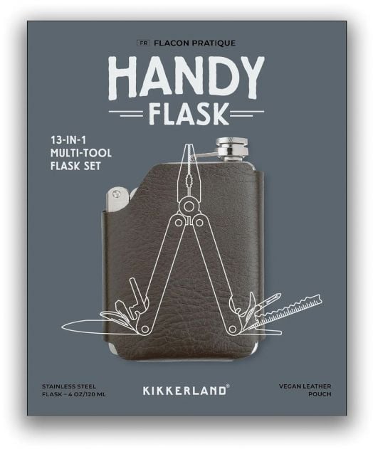 Комплект Kikkerland - бутилка и многофункционален инструмент