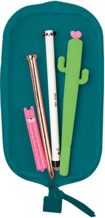 Силиконов несесер Legami, петролно син