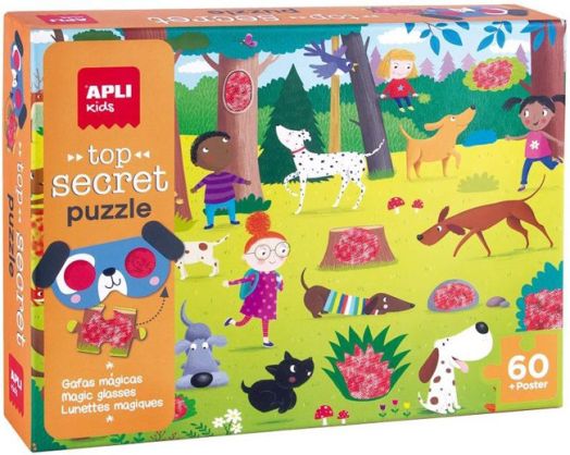 Пъзел-игра Apli Kids - Тайни в гората, 60 части