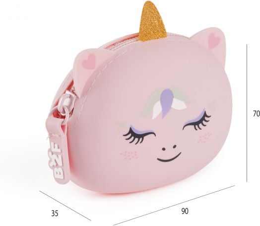 Силиконово портмоне за монети Miquelrius Back2Fun - Еднорог