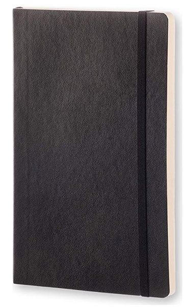 Джобен черен тефтер Moleskine Classic Black с меки корици и листа на малки квадратчета