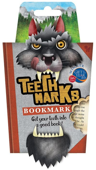Разделител за книга със зъби - Вълк