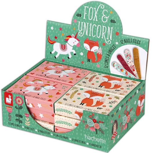 Комплект пилички за нокти Janod - Лисица / Еднорог
