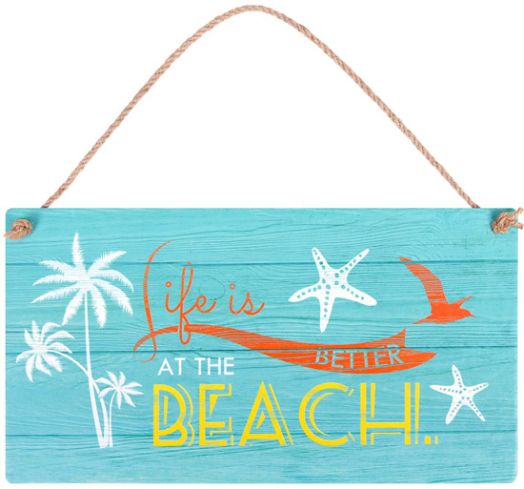 Табелка за стена - Life is better at the beach