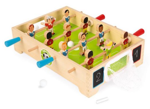 Детска играчка Janod - Мини дървена маса за футбол