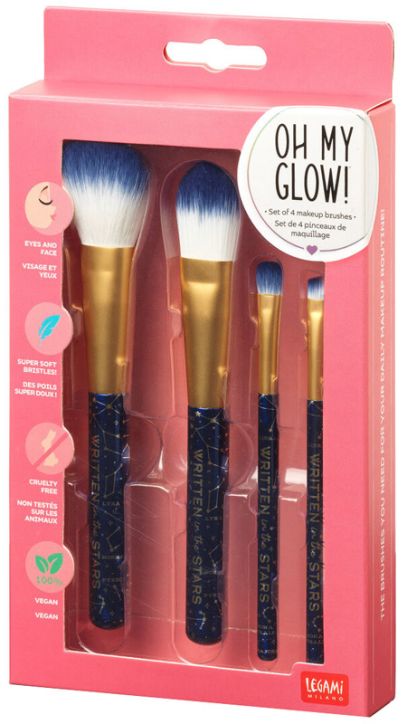 Четки за грим Legami Oh My Glow - Stars